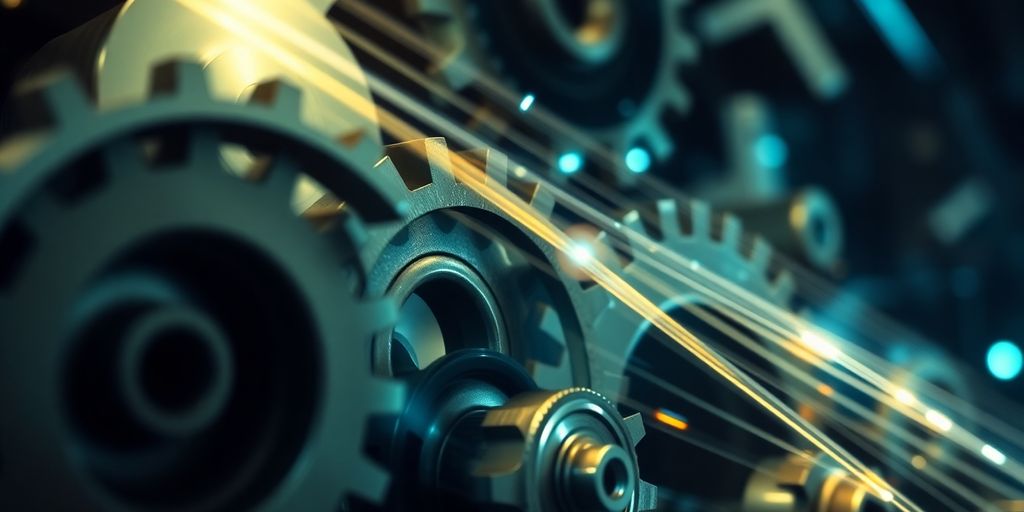 Automated gears processing data streams.
